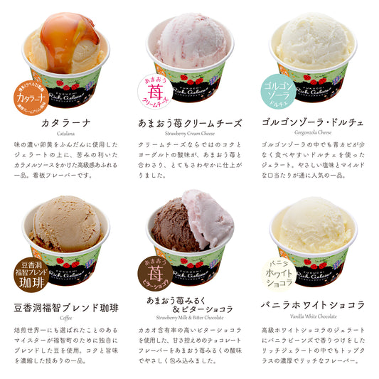 ふくち☆リッチジェラート|モダン6個セット